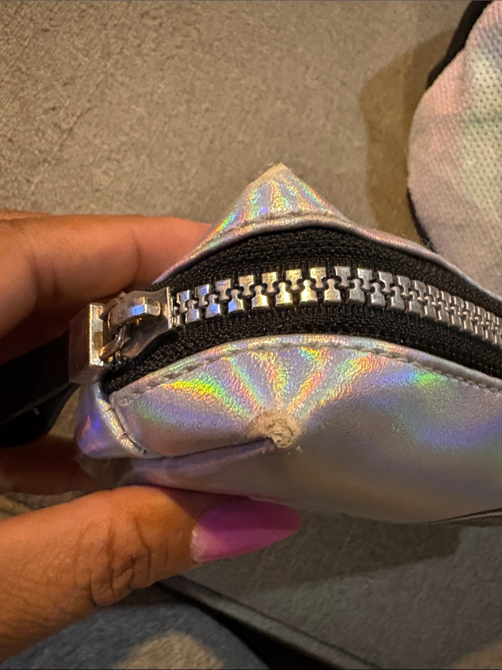 Justice Iridescent & Black Sequin Kids Backpack with lunch box and pouch Set - Picture 14 of 15
